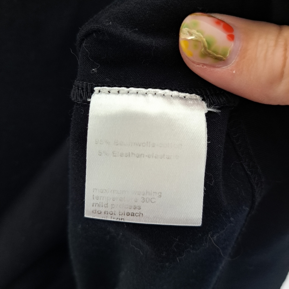 Akris Punto Essentials Jersey Square neck top black medium - Picture 9 of 11